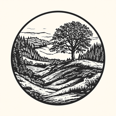 Illustration: Wahrzeichen von Ahnatal