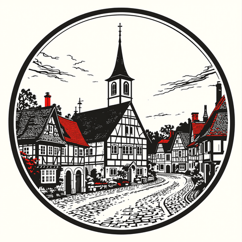 Illustration: Wahrzeichen von Baunatal