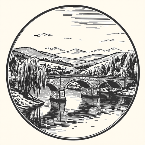 Illustration: Wahrzeichen von Fuldabrück