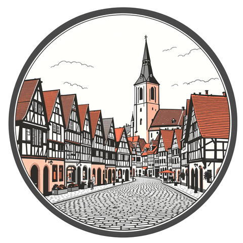 Illustration: Wahrzeichen von Wolfhagen